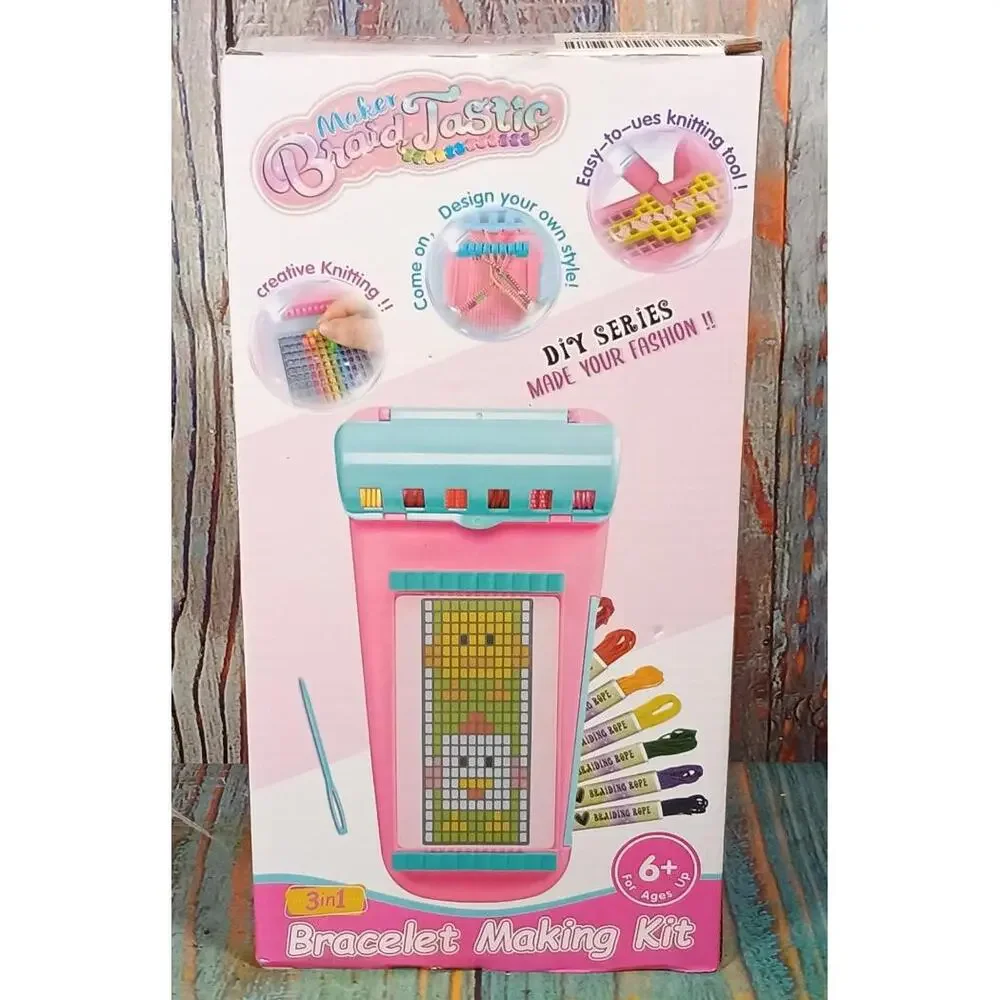 Maker Braid Tastic 3in1 Bracelet Making Kit - Ages 6+ - NEW‎